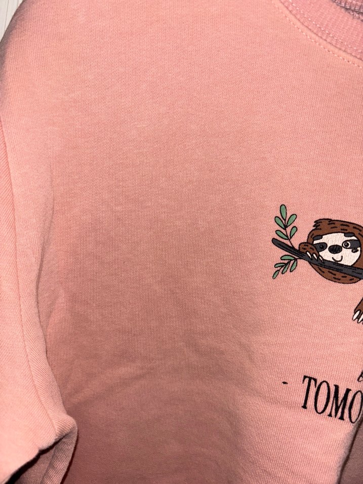 Pembe kısa Sweatshirt - Görsel 2