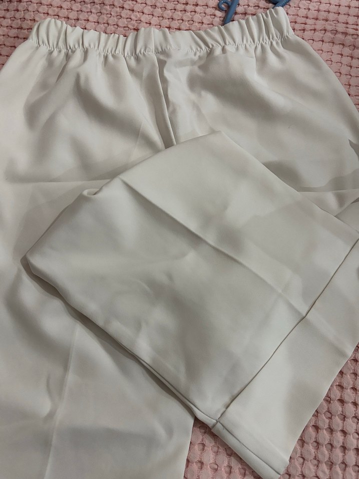 Beyaz Kadın Kumaş Pantolon - Görsel 4