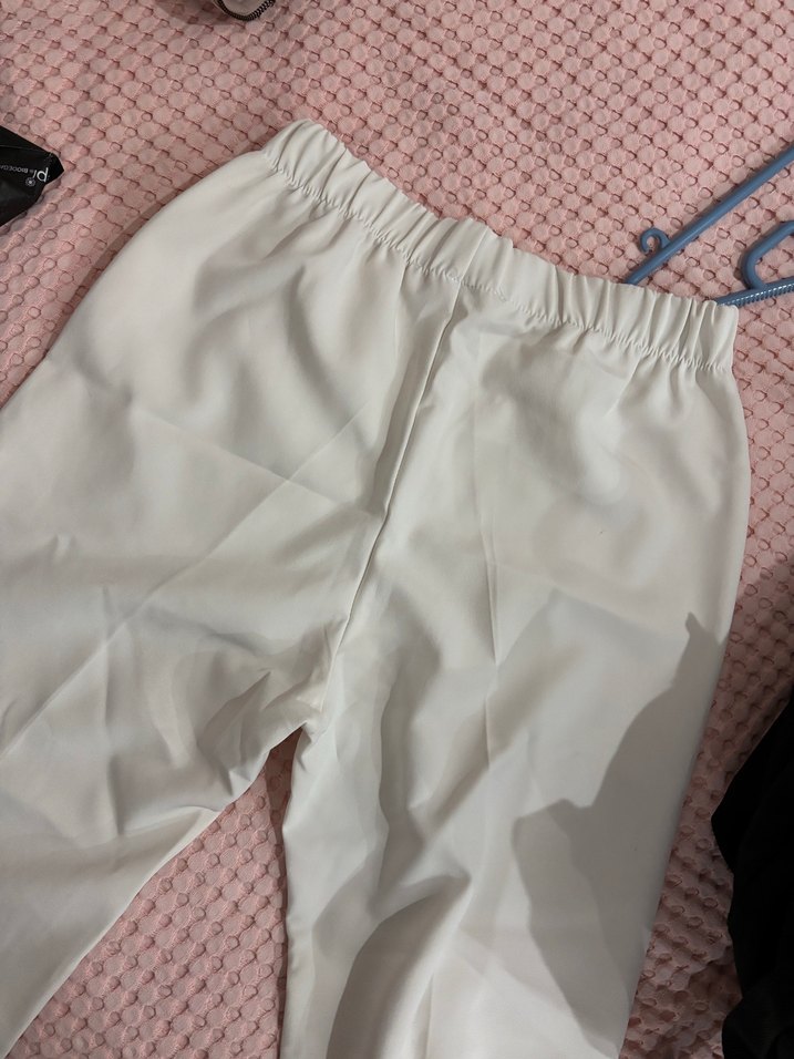 Beyaz Kadın Kumaş Pantolon - Görsel 3