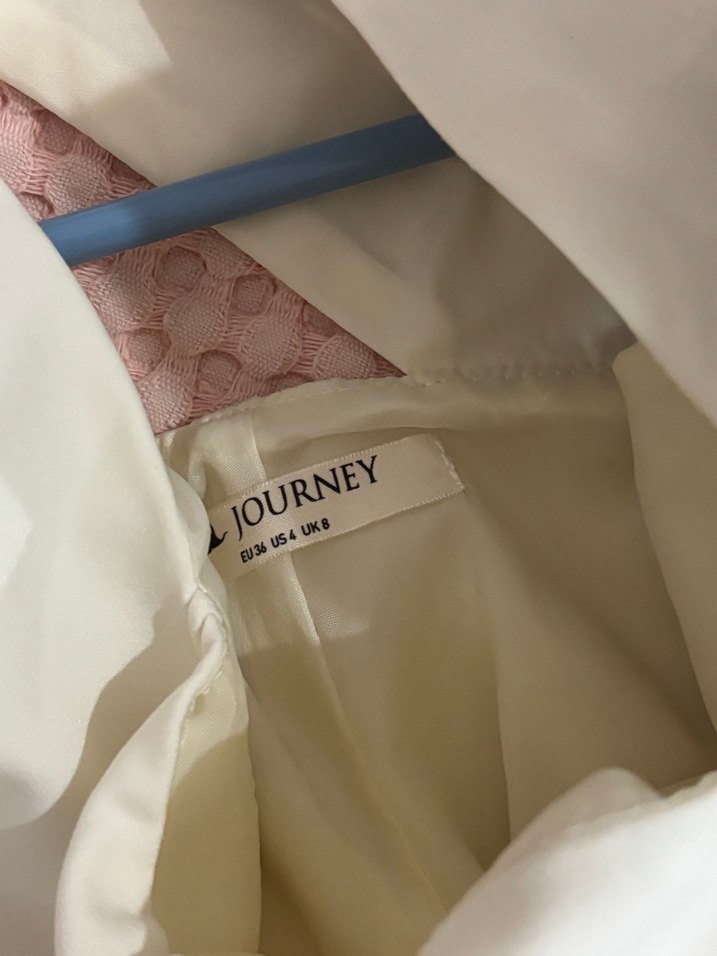 Beyaz Kolsuz Elbise - Görsel 5