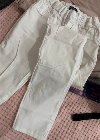 Beyaz Kadın Pantolon - Görsel 2