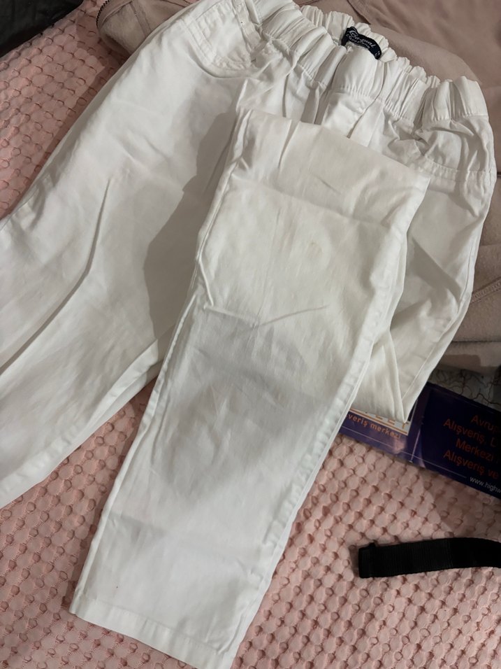 Beyaz Kadın Pantolon - Görsel 2