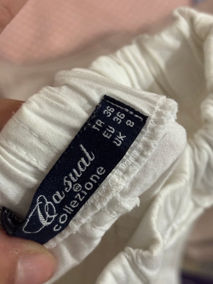 Beyaz Kadın Pantolon - Görsel 3