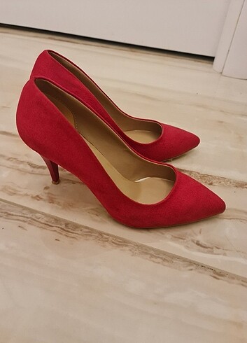 Kırmızı 39 no stiletto 