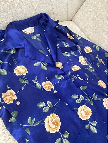 Saten gecelik pijama takımı