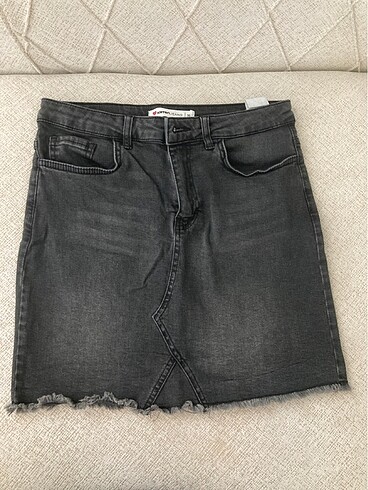 Jean mini etek