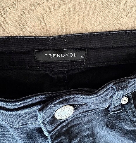 38 Beden siyah Renk Siyah Dar Paça Yüksel Bel Skinny Jeans