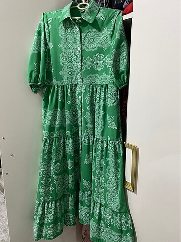 Yeşil yazlık elbise