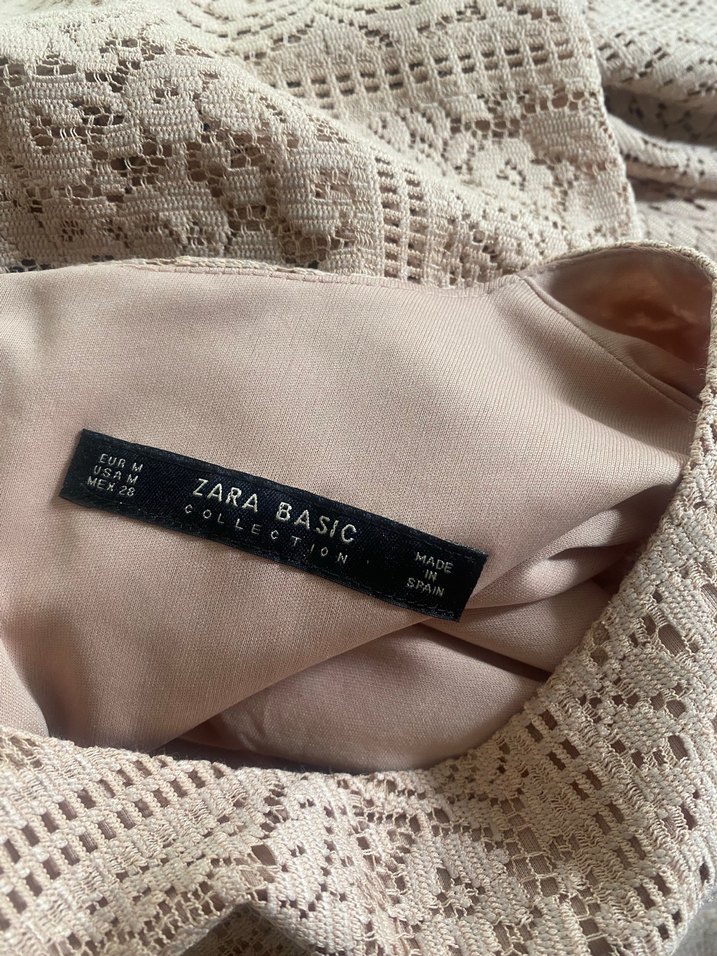 Bej Dantelli Midi Triko Elbise - Görsel 5