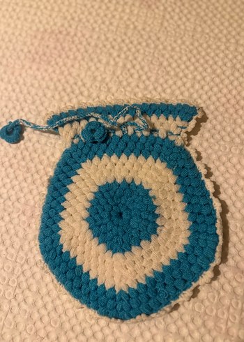 Mavi İşlemeli banyo lifi - Görsel 4