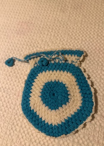 Mavi İşlemeli banyo lifi - Görsel 3