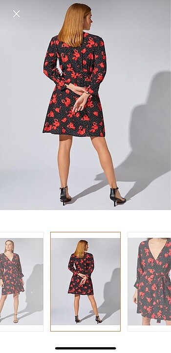 Desenli elbise - Görsel 2