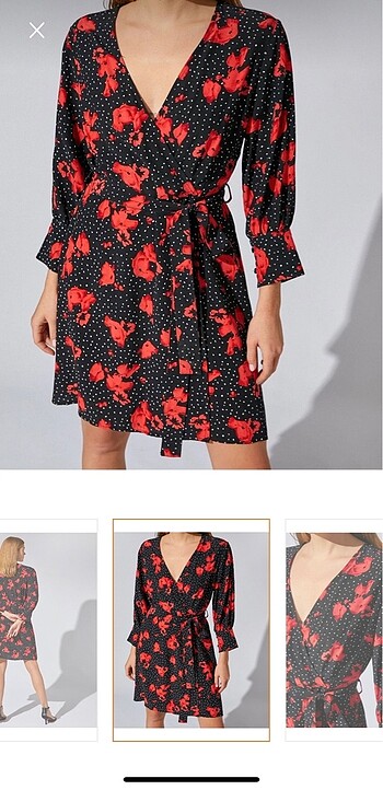 Desenli elbise - Görsel 5