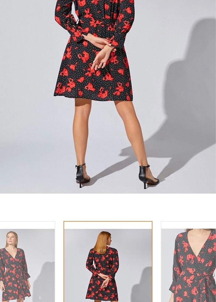 Desenli elbise - Görsel 2