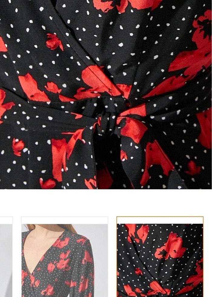 Desenli elbise - Görsel 3