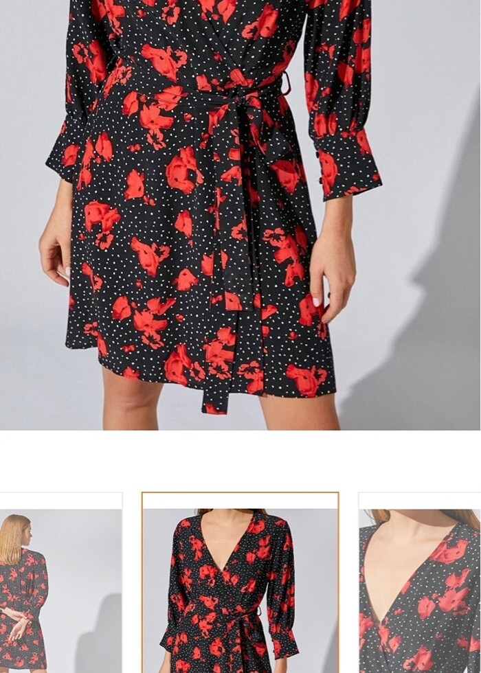 Desenli elbise - Görsel 5