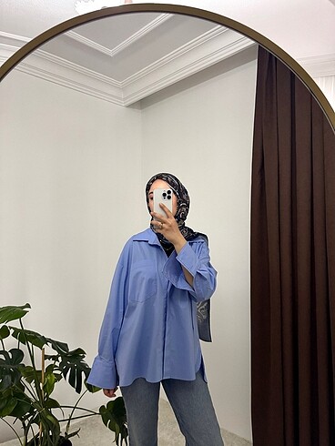 Diğer Poplin oversize gömlek