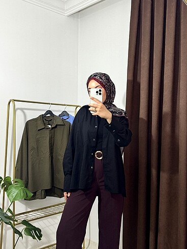 Poplin oversize gömlek
