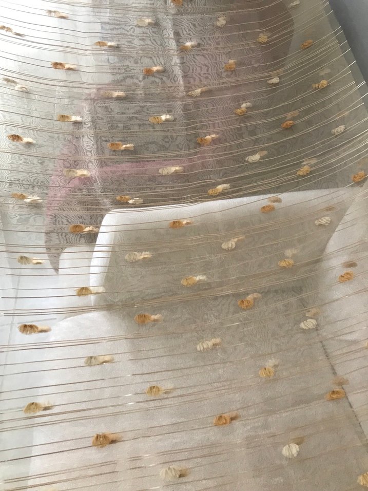 Parlak Beyaz Bohem Tül Perde - Görsel 3