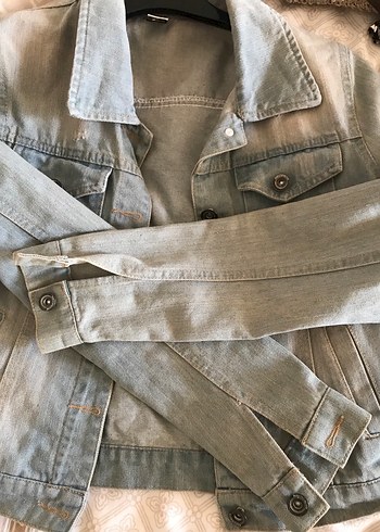Kadın kot ceket - Görsel 7