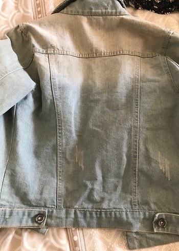 Kadın kot ceket - Görsel 3