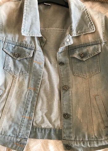 Kadın kot ceket - Görsel 8