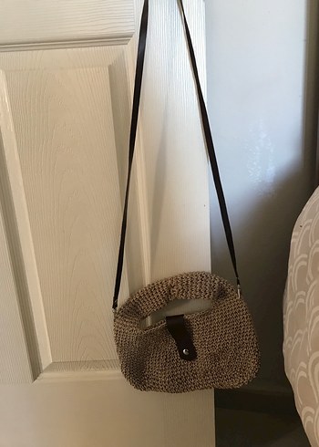 Bej Örgü Bohem Kadın Çanta - Görsel 2