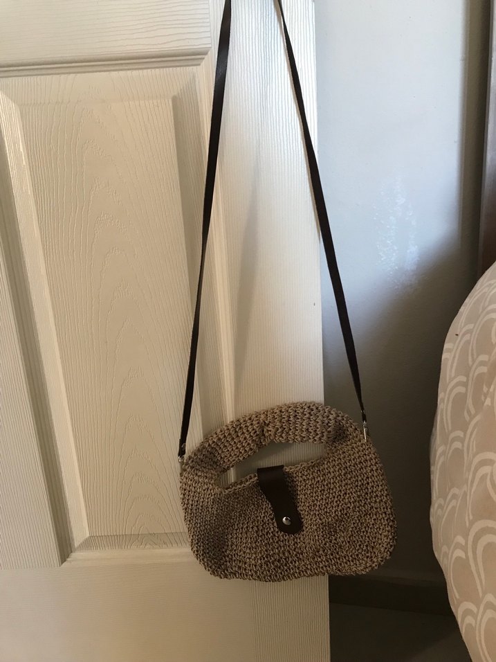 Bej Örgü Bohem Kadın Çanta - Görsel 2