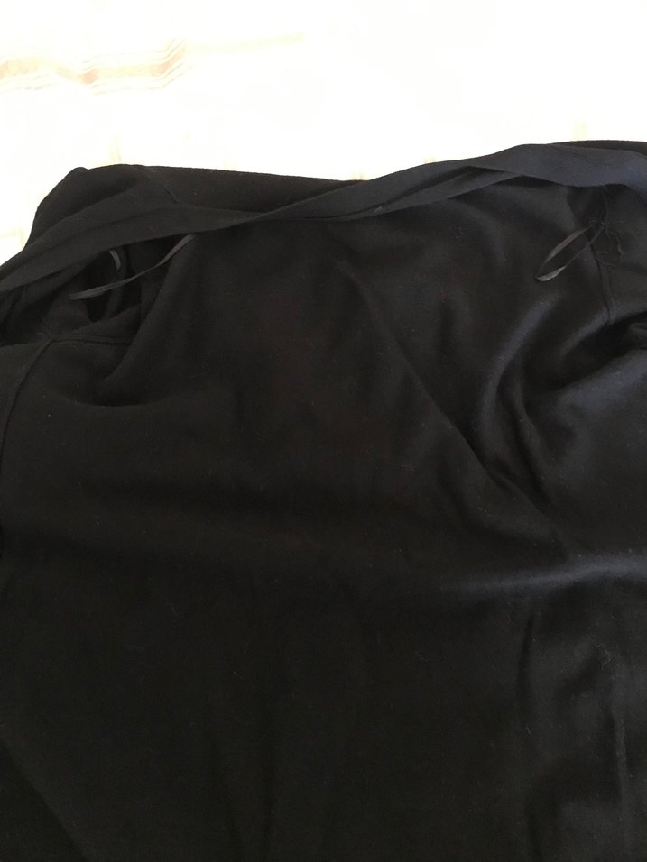 Düğmeli Siyah Midi Kadın Hırka - Görsel 5