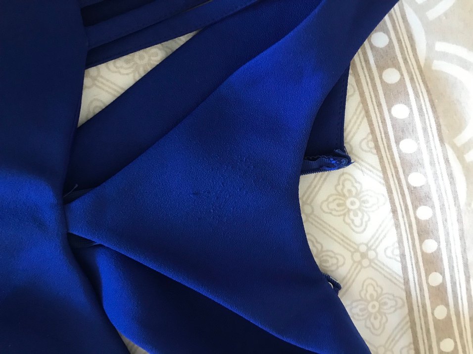 Lacivert Drapeli Uzun Abiye Elbise - Görsel 3