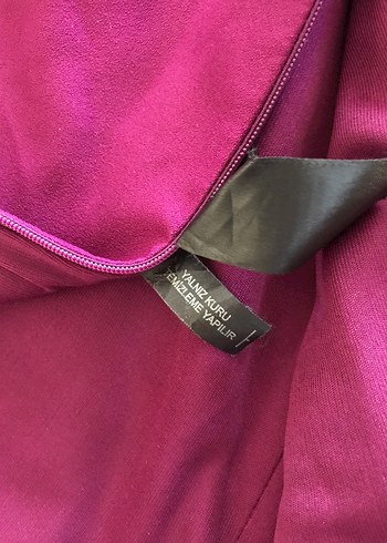 Bordo Uzun Drapeli V Yakalı Abiye Elbise - Görsel 2