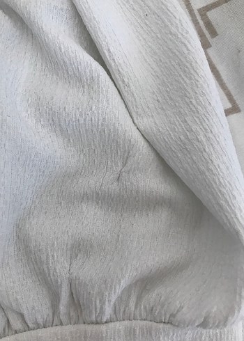 Kız Çocuk Beyaz Keten Bluz - Görsel 5