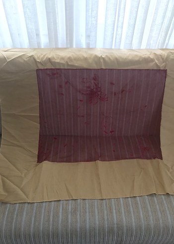 Parlak Bordo Kanepe Örtüsü - Görsel 2