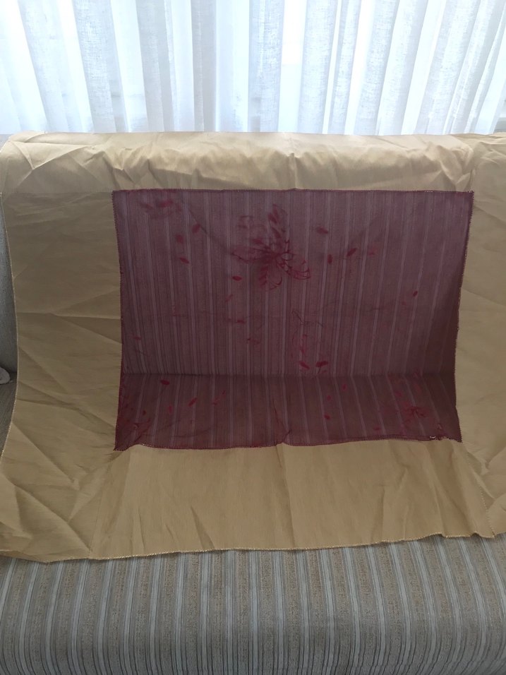 Parlak Bordo Kanepe Örtüsü - Görsel 2