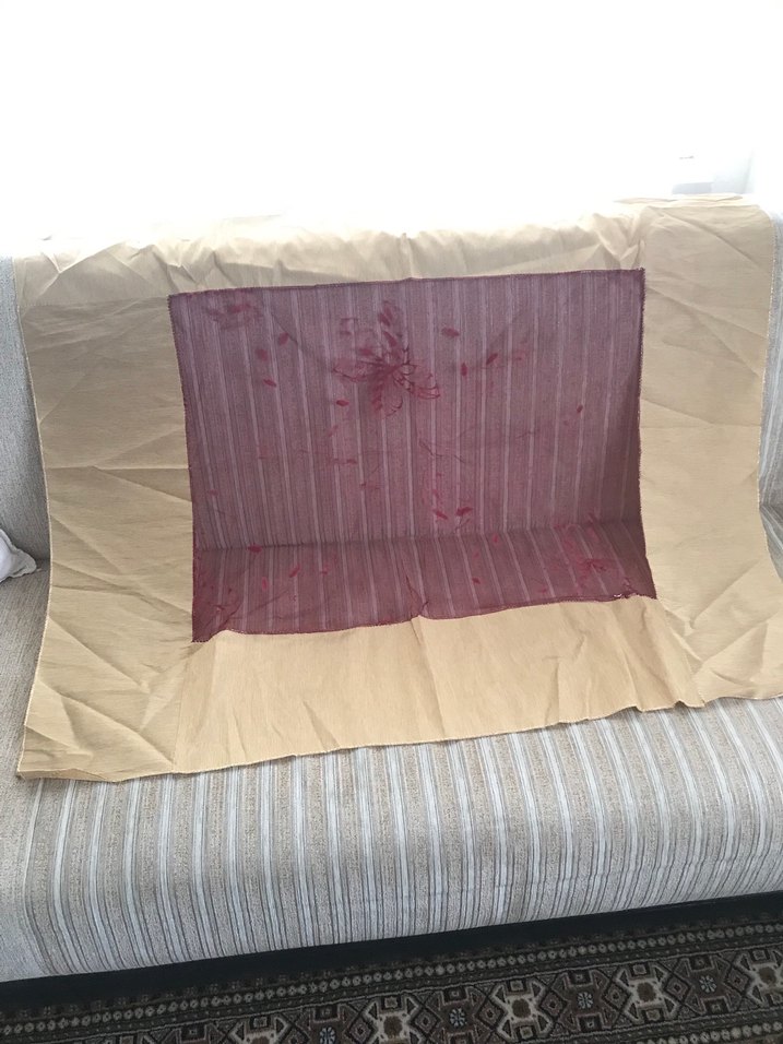 Parlak Bordo Kanepe Örtüsü - Görsel 3