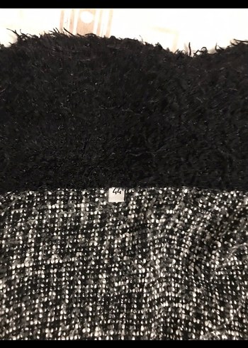 Gri Örme Boğazlı Kadın Kazak - Görsel 8