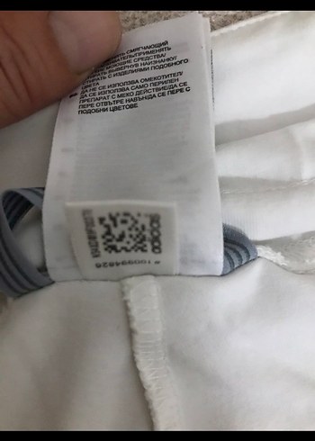 Beyaz Kadın Keten Midi Kumaş Pantolon - Görsel 3