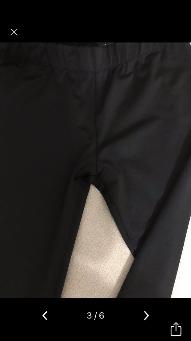 Kadın Siyah Pembe Spor Tayt - Görsel 3