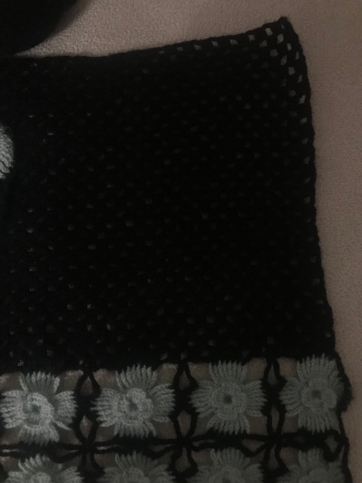 Kadın Siyah Örgü Yün Yelek - Görsel 5