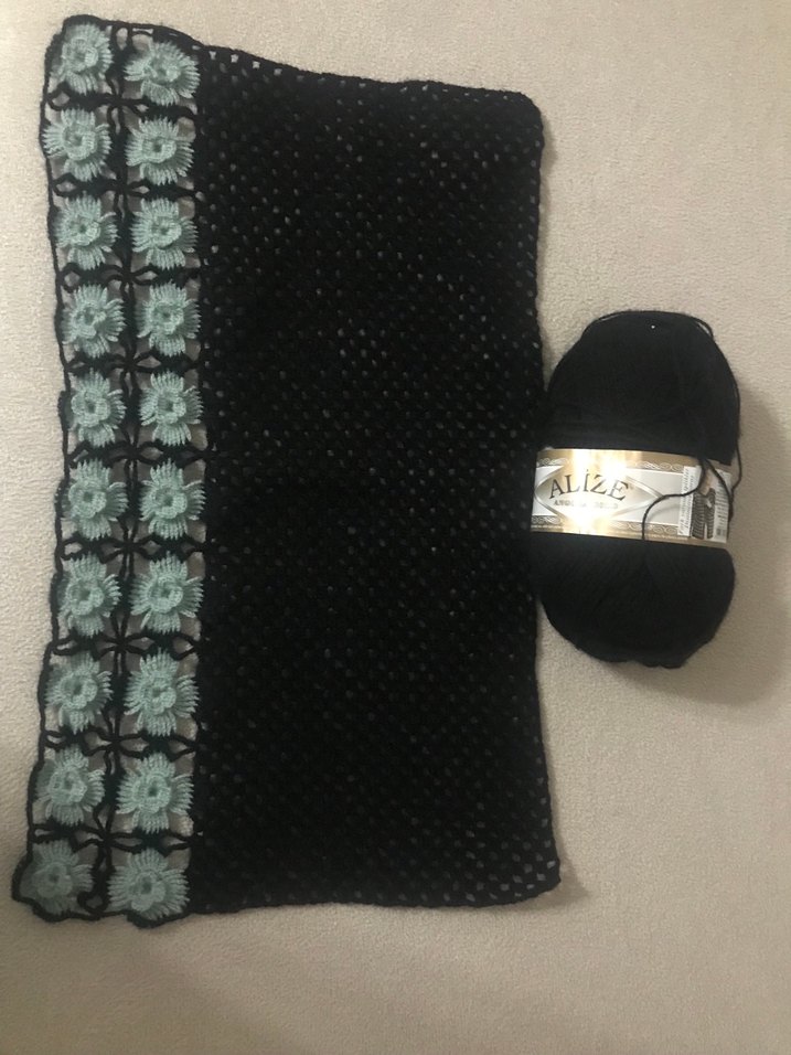 Kadın Siyah Örgü Yün Yelek - Görsel 3