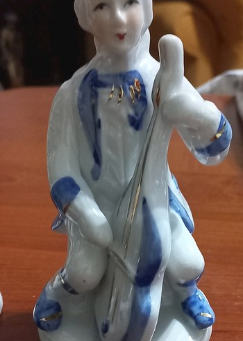 Diğer Vintage, Porselen, 2'li Müzisyen Biblo Seti