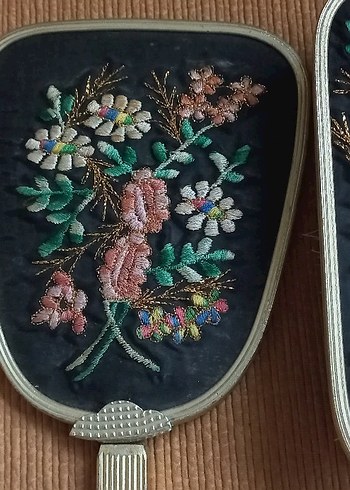 Diğer Nakışlı Vintage Petit Point Takımı