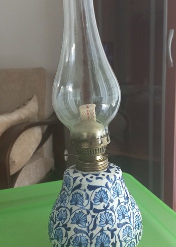  Beden Antika, Nadir Formda, Kütahya, Porselen Gaz Lambası