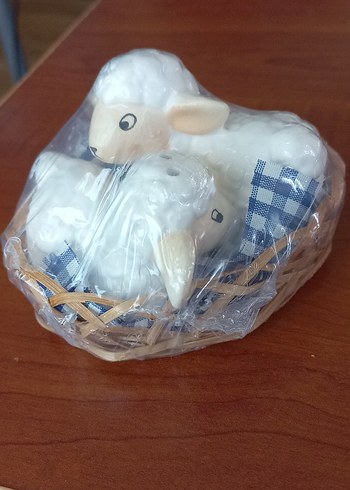 Kolleksiyonluk. Beyaz Kuzu Biblo Sepeti Baharatlık