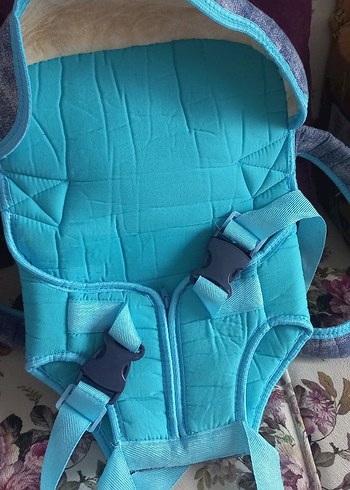 Beden Mavi Renkli Bebek Taşıma Aparatı Ana Kucağı