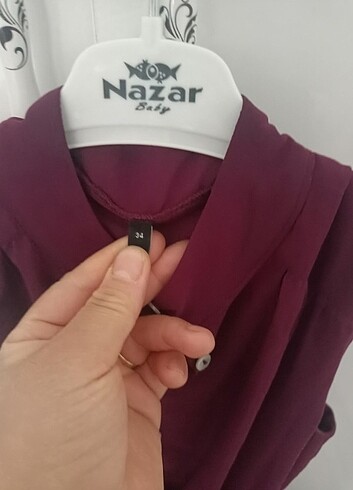 36 Beden mor Renk Elbise 