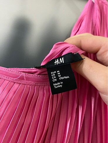 H&M hm pileli elbise