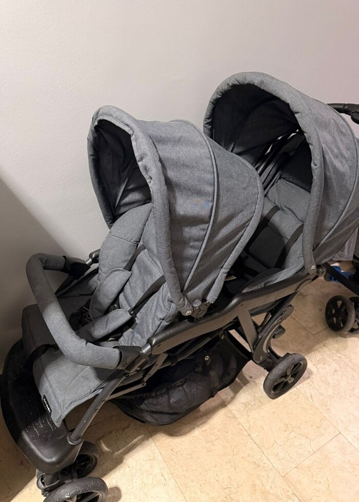 İkiz bebek arabası  - Görsel 2