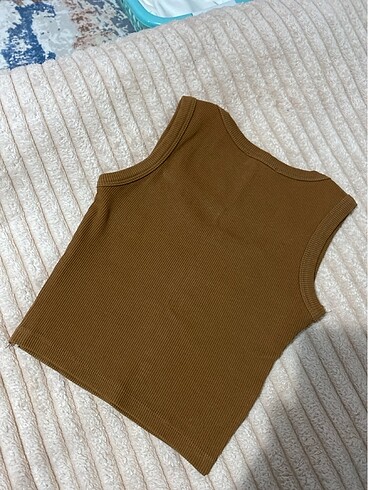 xs Beden kahverengi crop