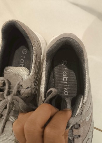 Bej Gri Kadın Spor Ayakkabı - Görsel 4